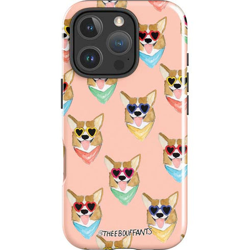 Bouffants and Broken Hearts Corgi Love iPhone 16 Pro Impact Case